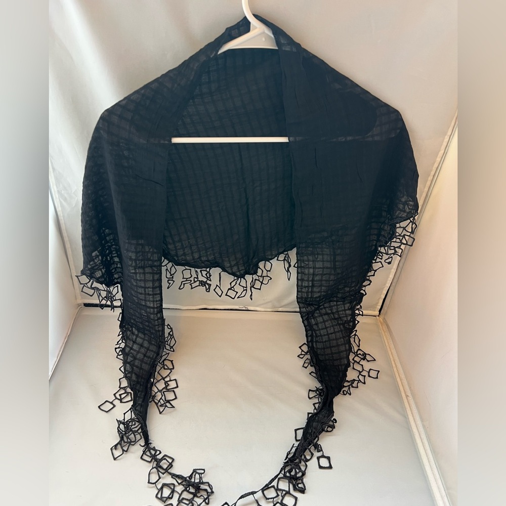 Set of 4 Elegant Black Women's Scarf/Shawl